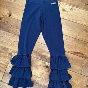 Matilda Jane Navy Ruffle Hem Girls' Leggings